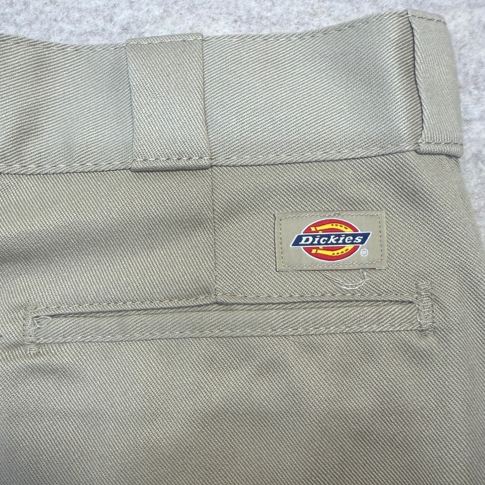 Dickies Pants Mens 34x32 Khaki Flex Work Tan Workwear Skater Streetwear Uniform - Picture 6 of 13